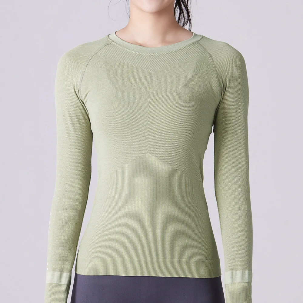 

New Style Yoga Clothes Sports Fitness Long-Sleeved Outdoor Running Quick-Drying Clothes