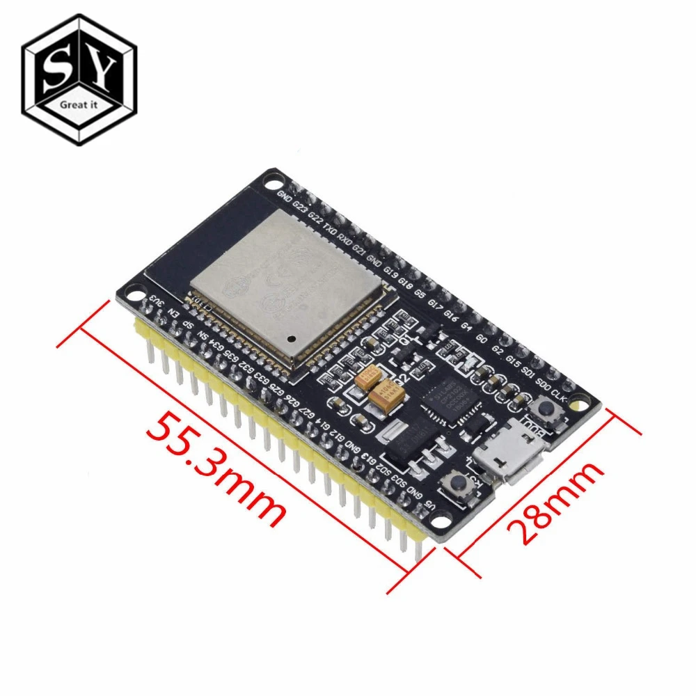 ESP32 ESP-32 ESP32S ESP-32S CP2102 беспроводной WiFi Bluetooth макетная плата Micro USB двухъядерный усилитель мощности фильтрующий модуль