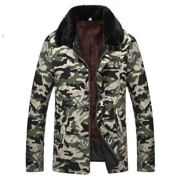 Winter Cotton-padded Clothes Velvet Padded Men's Cold Storage Work Jacket Labor Insurance Cotton-padded Trousers Suit.