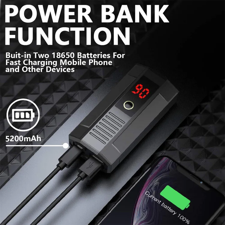 Waterproof Bicycle Light Rechargeable USB LED 5200mAh Aluminum MTB Front Bike Headlight Power Bank Lamp Taillight | Спорт и