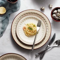 nordic creative ceramic steak plate breakfast plate tableware ins western food plate home tray pasta plate plates dinner