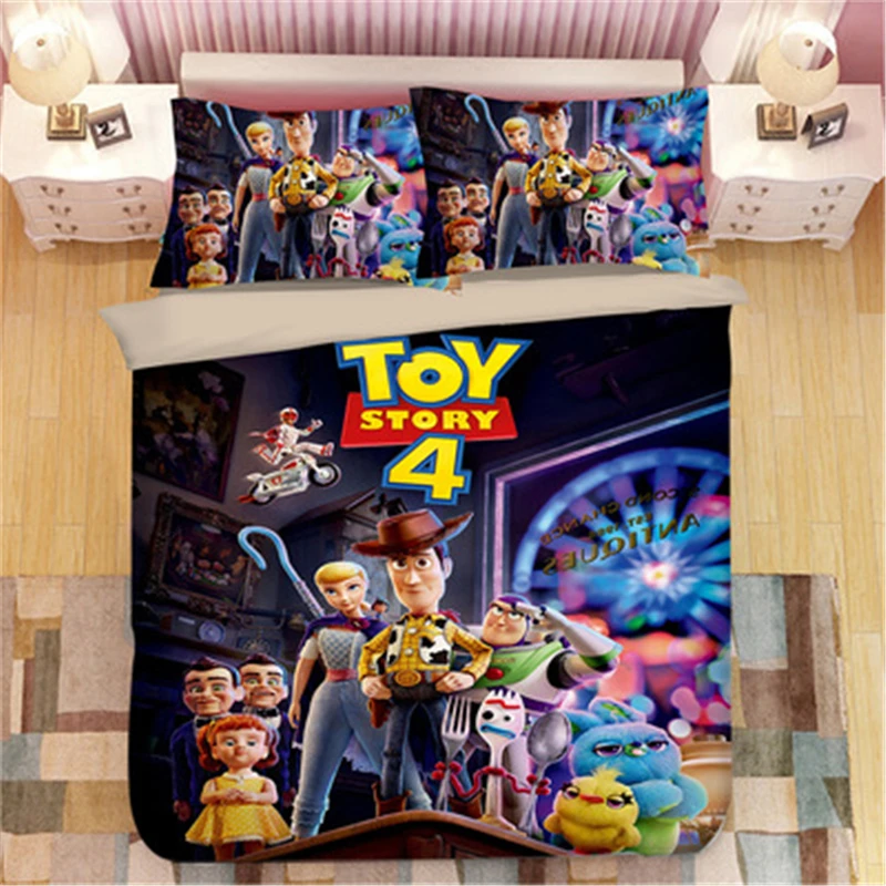 Disney Toy Story Шериф Вуди Базз Лайтер Комплект постельного белья одеяло пододеяльники
