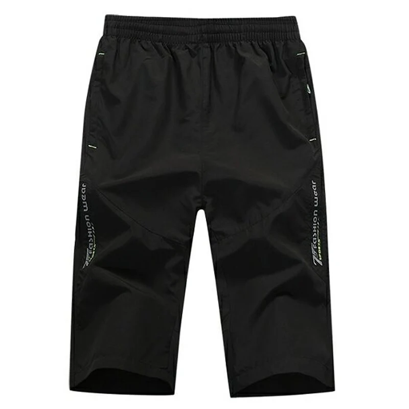 

Quick Dry Pants Male Calf-length Pants Men Summer Mens Beach Short Clothing Short Pants Homme Casual Brand Clothing Sports 27