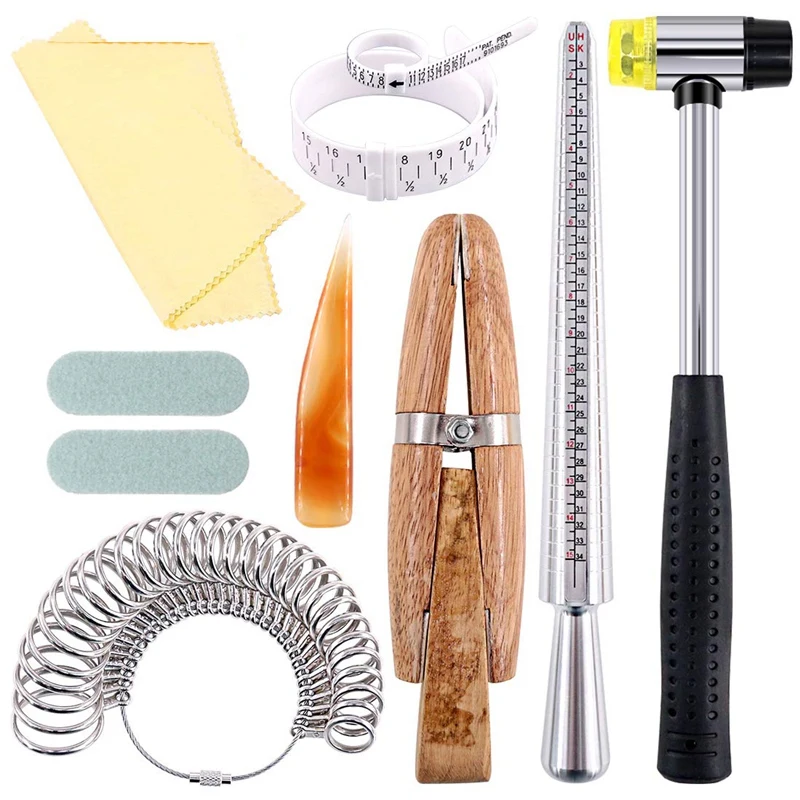 Набор инструментов для изготовления колец 12 шт. кольцевой шпиндель деревянный