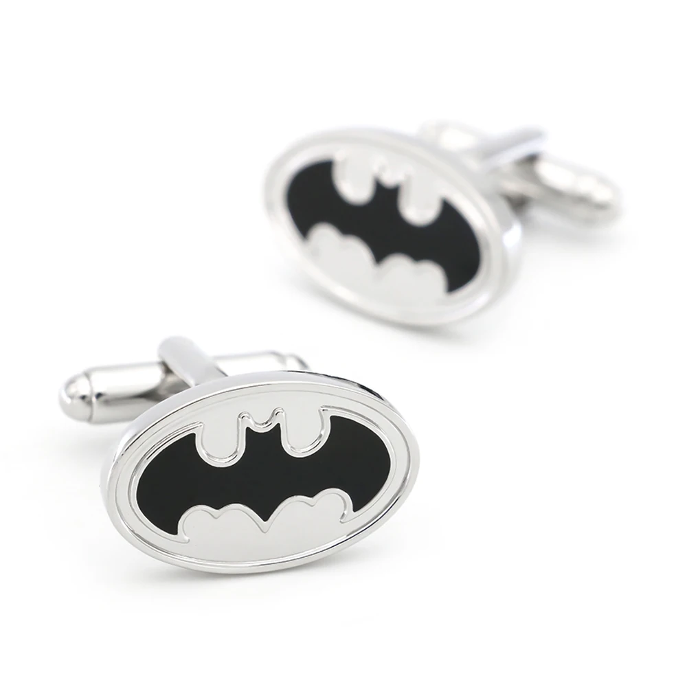 Запонки с супергероями дизайн запонки летучая мышь мужские из качественной меди