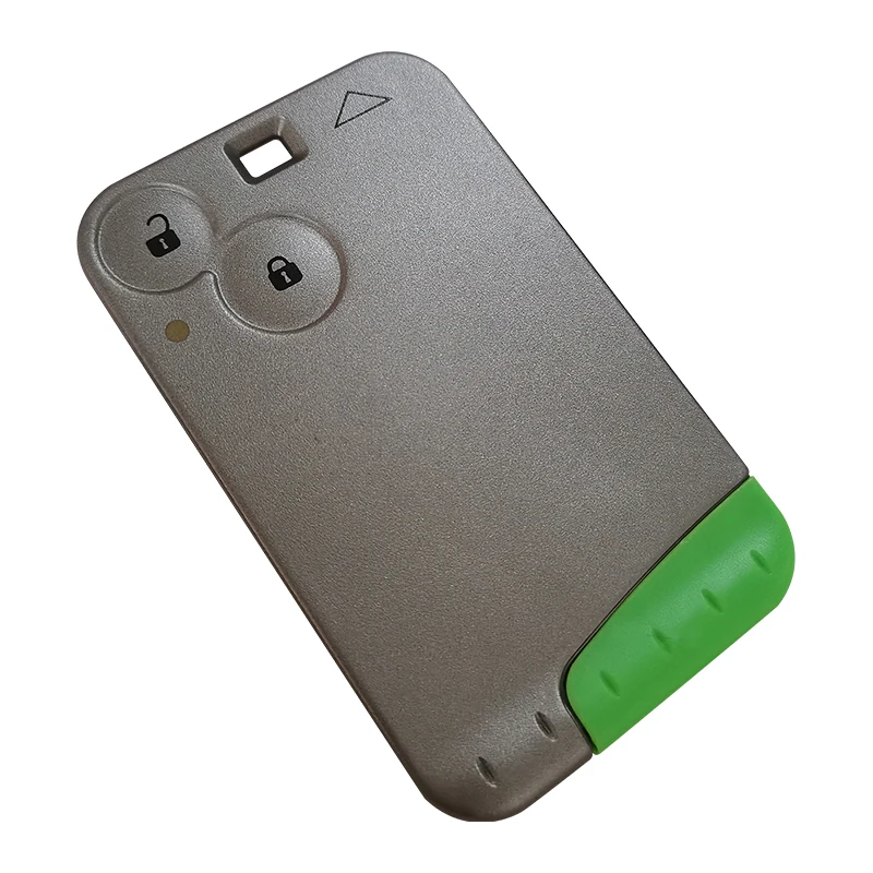 Ключ для смарт-карты XNRKEY PCF7926 2 кнопки чип 433 МГц без логотипа с зеленым лезвием