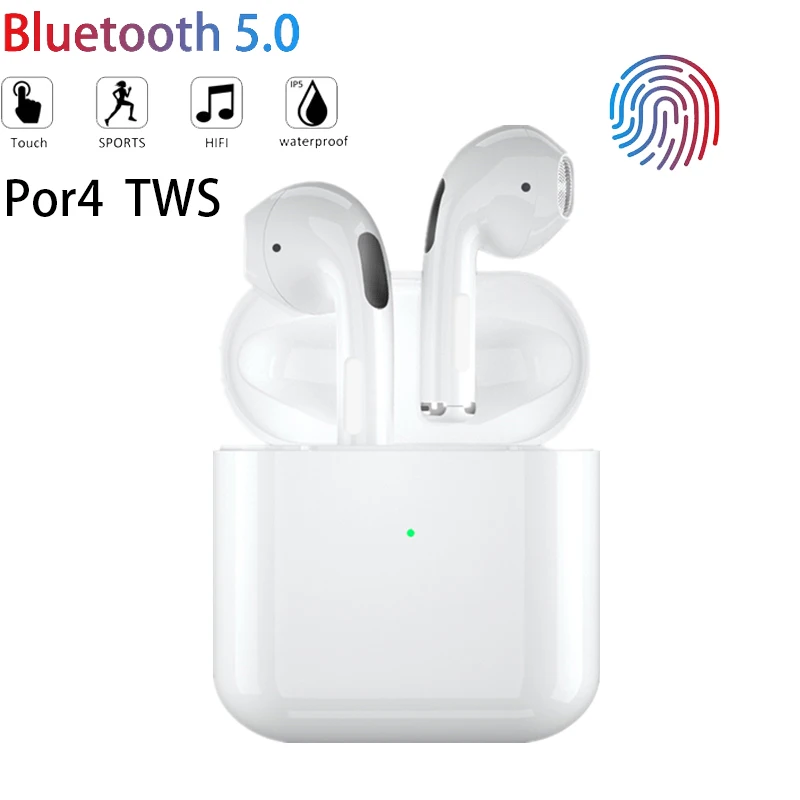 

Беспроводные наушники Air Pro 4 TWS, миниатюрные наушники Bluetooth 5,0 с зарядным чехлом, Спортивная гарнитура для режима «свободные руки» для смартф...