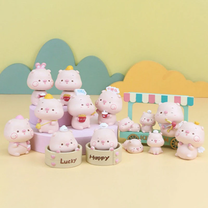 

Pig series small ornaments doll cute cartoon creative girl heart resin crafts