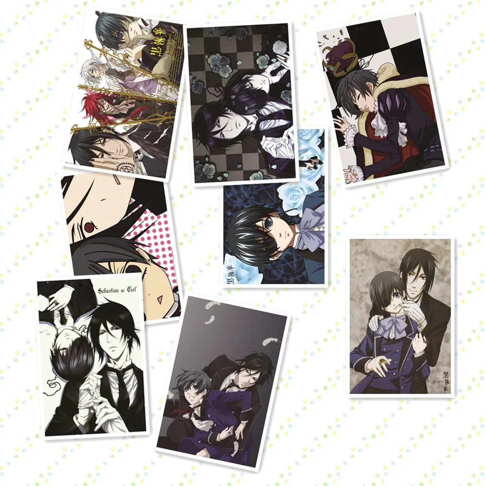 8 шт./лот аниме постеры черного Батлера игрушечные картины Настенная картина