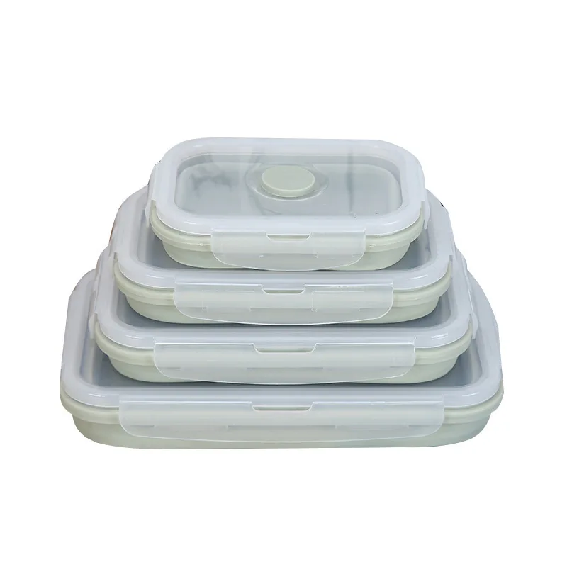 

Various sizes of silicone Lunch box Outdoor folding bowl Fresh keeping box Elescopic bowl Bento lunch box Eco friendly