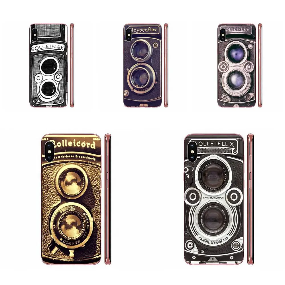 Rolleiflex винтажный Ретро чехол для телефона с камерой Galaxy J1 J2 J3 J330 J4 J5 J6 J7 J730 J8 2015 2016 2017