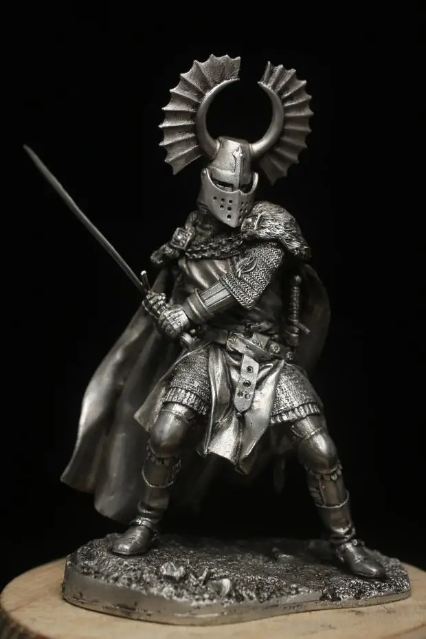 Фигурки тютонических рыцарей изящные европейские кресторезы домашние украшения