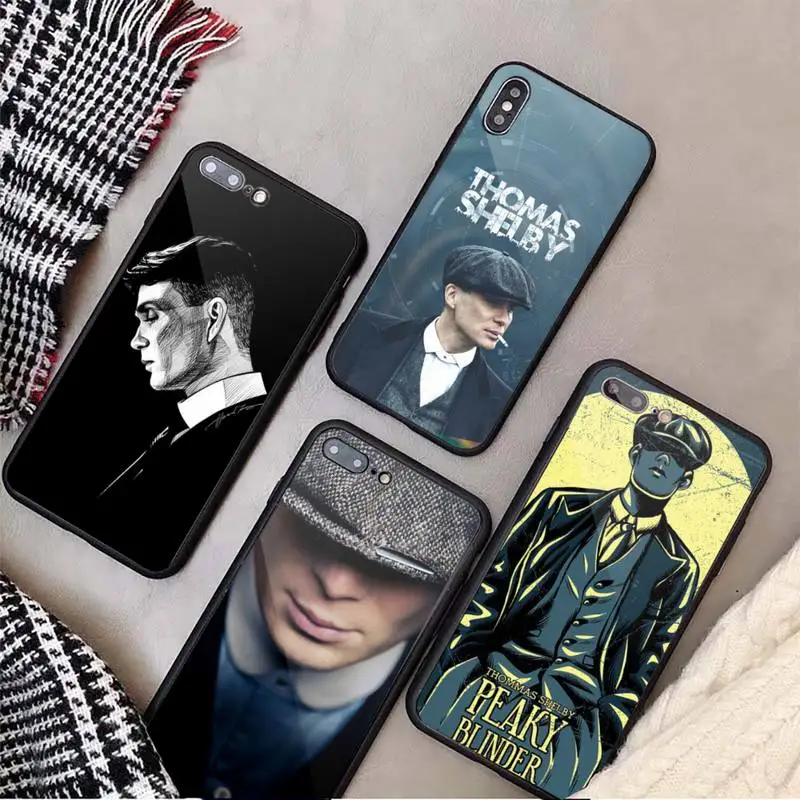 

Peaky Blinders Phone Case Tempered glass For iphone 6 7 8 plus X XS XR 11 12 13 PRO MAX mini