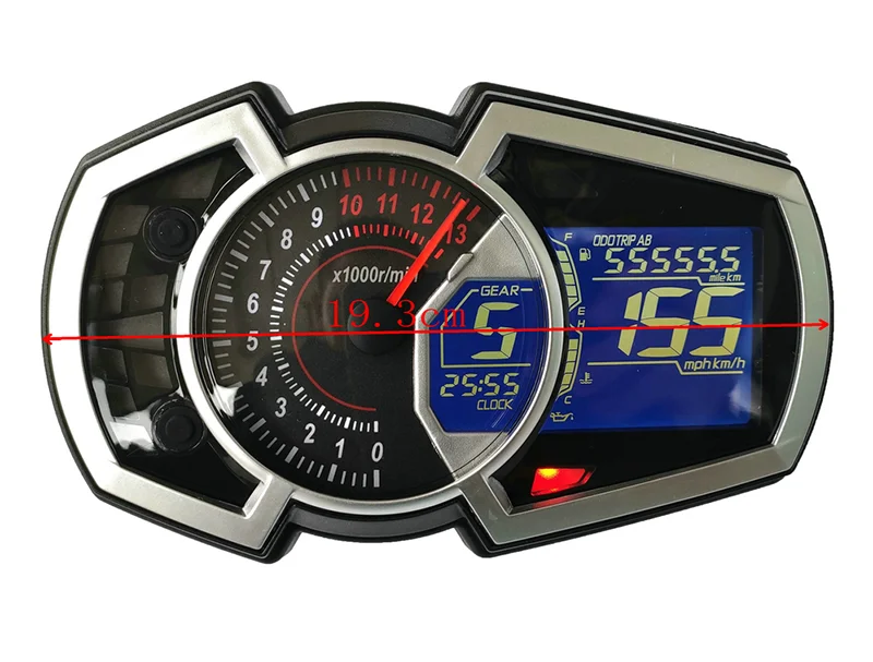 

Motorcycle General Liquid Crystal Meter Speed, Speed, Water Temperature and Oil Gauge Suitable for Ninja 650 Single Cylinder