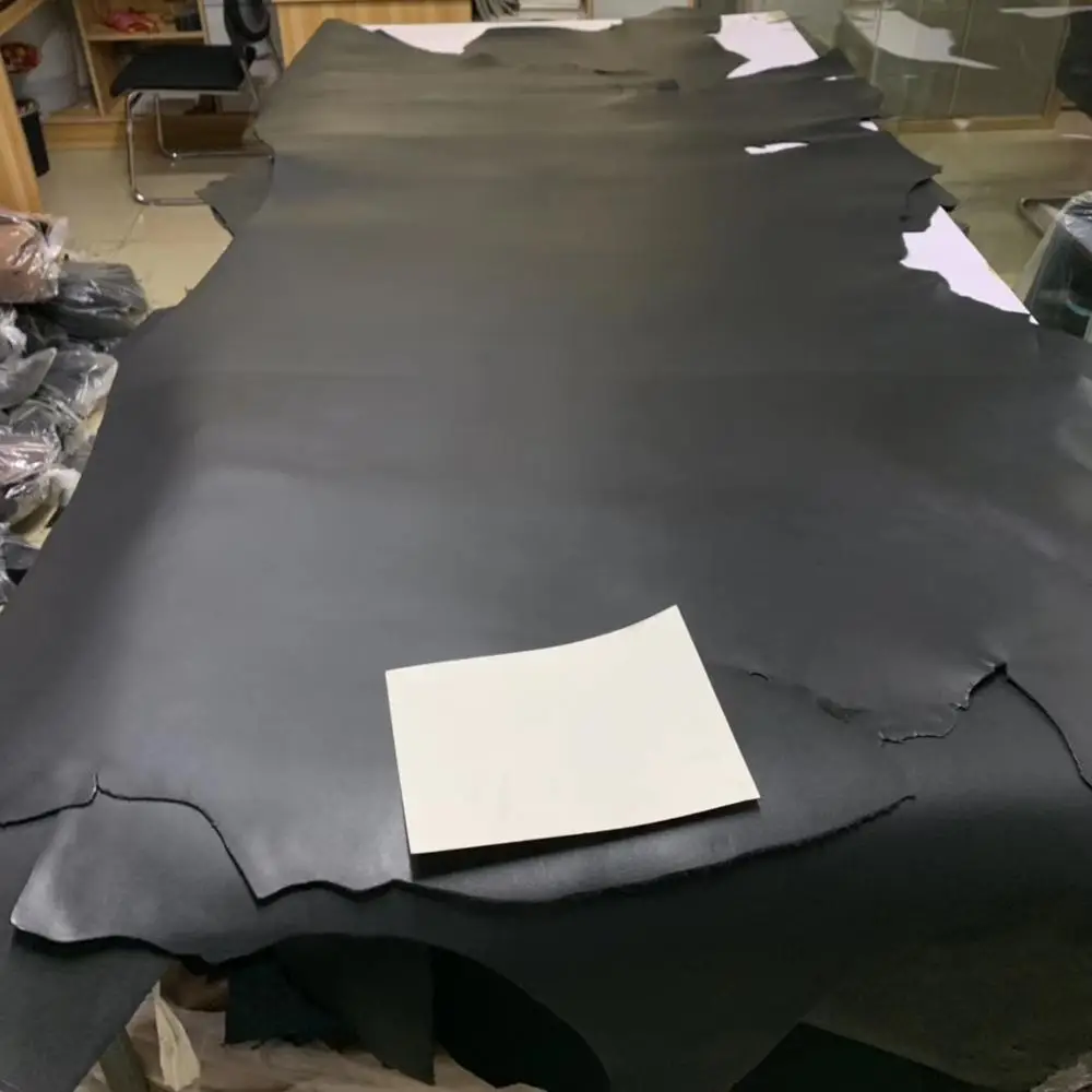 Высококачественная деталь из натуральной дубленой кожи черный материал первого