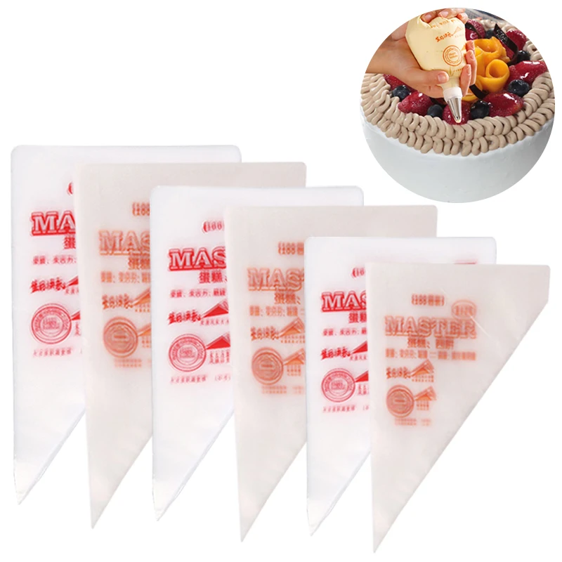 

100 Pcs/bag Disposable Pastry Bags Cake Decoration Kitchen Icing Food Preparation Bags Cup Cake Piping Tools Cake Tools S/M/L