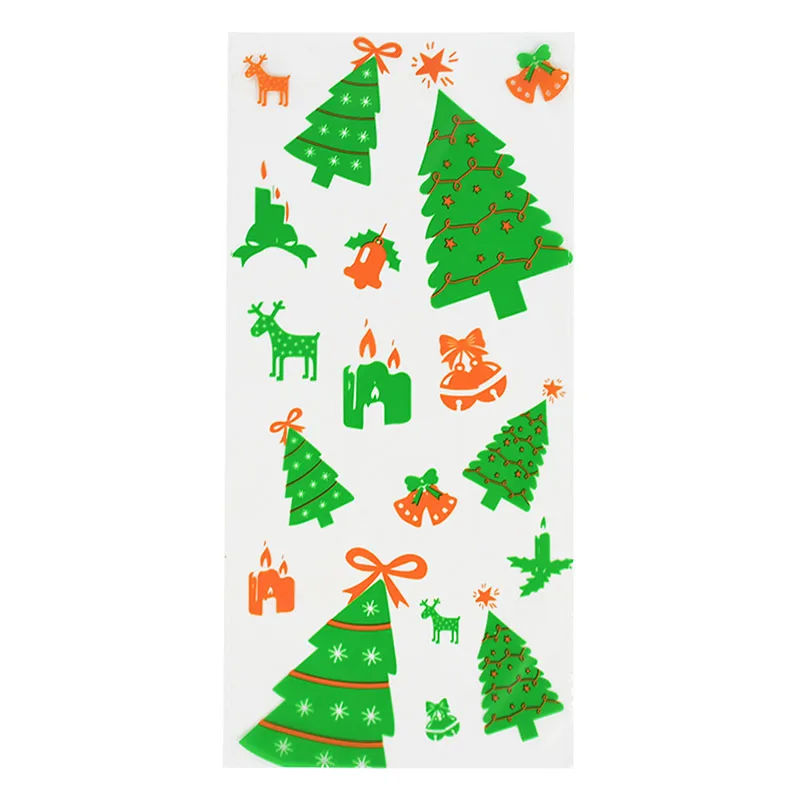 Рождественский Подарочный пакет Прозрачные полиэтиленовые пакеты для подарков