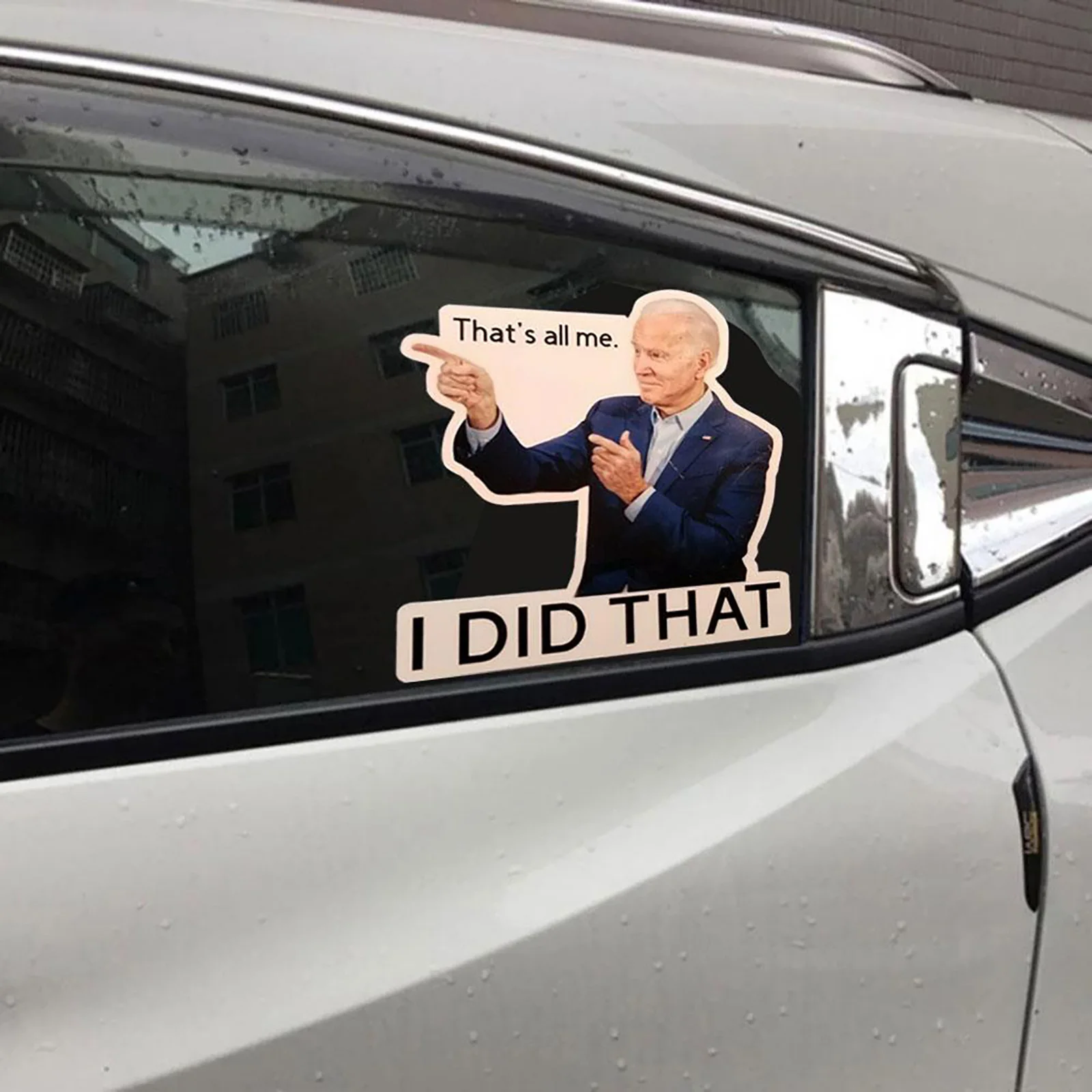 Забавные наклейки Джо биден 10/100 шт. на машину I Did That водостойкие светоотражающие