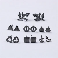 925 sterling silver earrings simple geometric square earrings european and american trend earrings