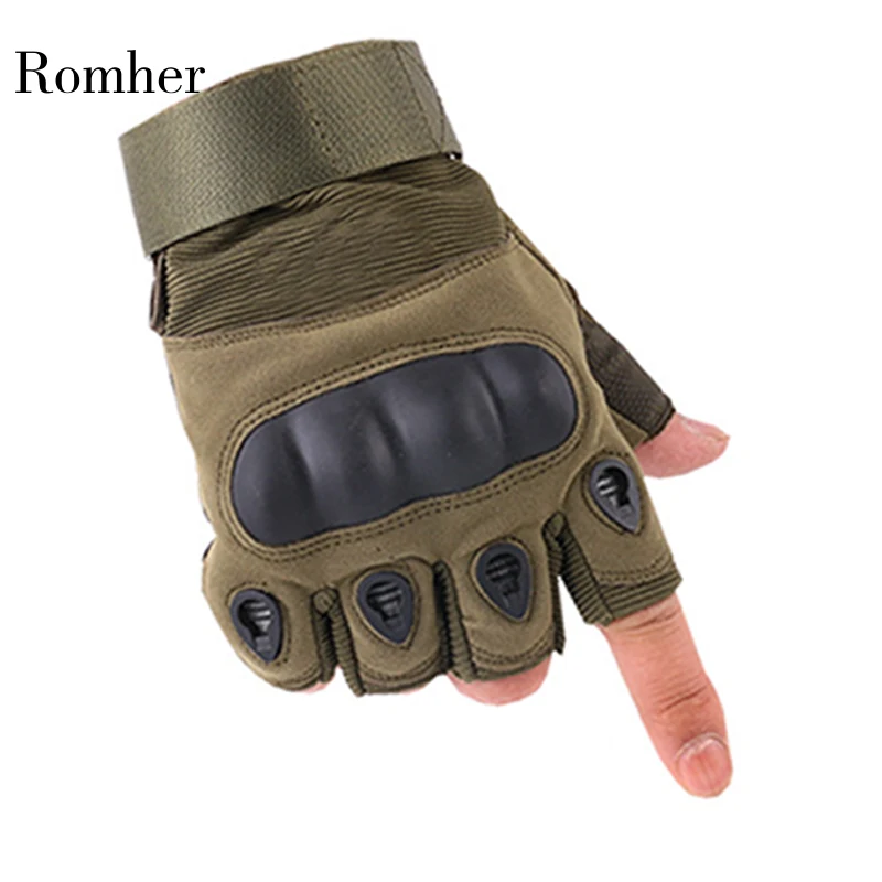 Тактические жесткие перчатки на концах пальцев мужские армейские военные боевые