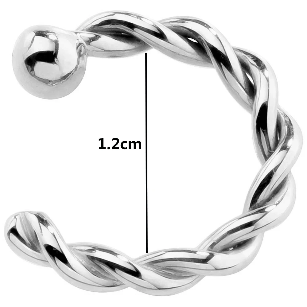 

New Twist U Shape Fake Nose Ring for Women Faux Piercing Body Jewelry Personality Fake Nose Lip Rings 1 PC Nose Ring Lip