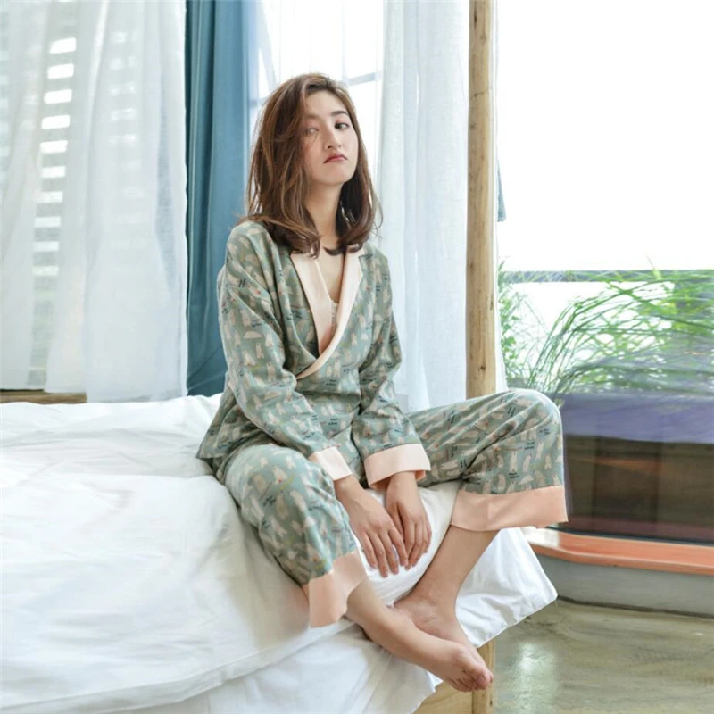 Новинка 2 шт./компл. женская ночная рубашка Пижама для грудного вскармливания