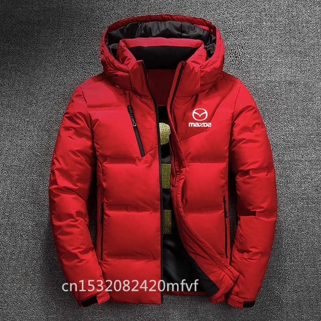 

For Mazda Winter Jacket Men 2021 New Cotton Padded Thick Jackets Parka Slim Fit Long Sleeve Quilted Outerwear Clothing Warm vt