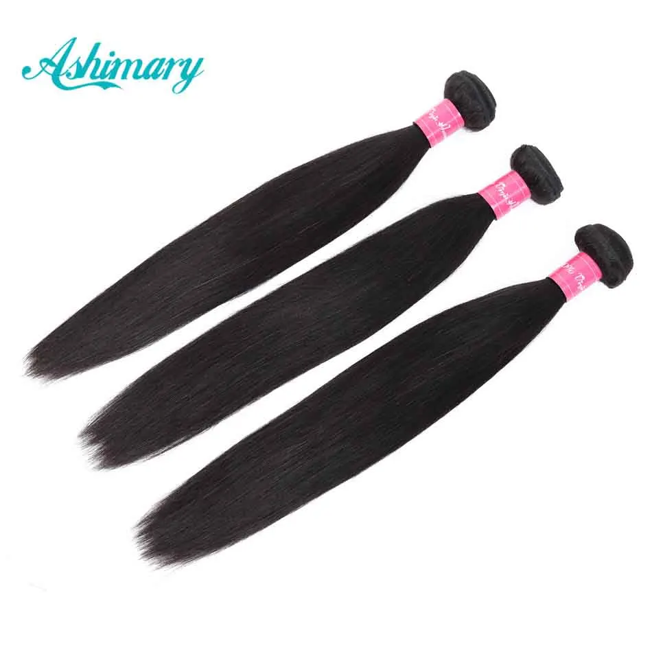 Волосы Ashimary перуанские прямые волосы Remy 4 пучка 1/3 шт./лот 8-28 дюймов для