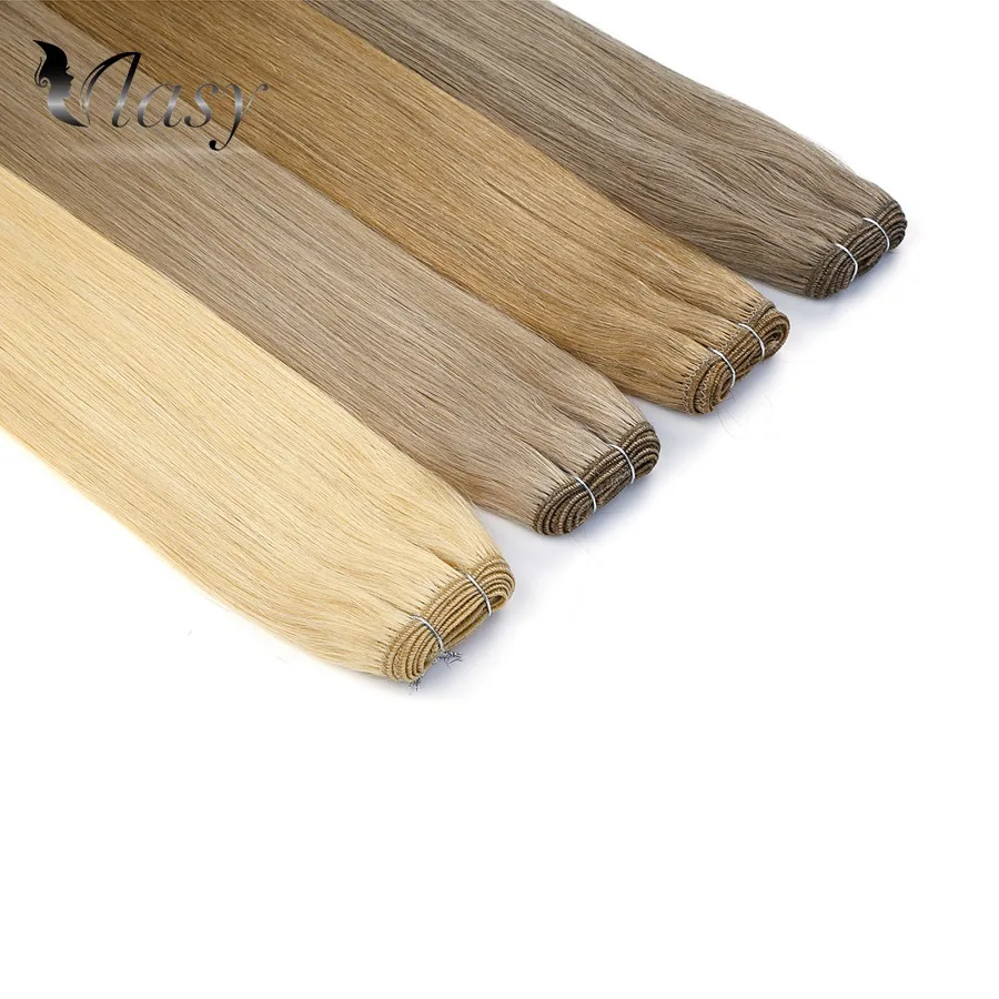 Vlasy 24 дюйма 100 г/шт. Remy Weft прямые волосы пряди Переплетенные двойные европейские