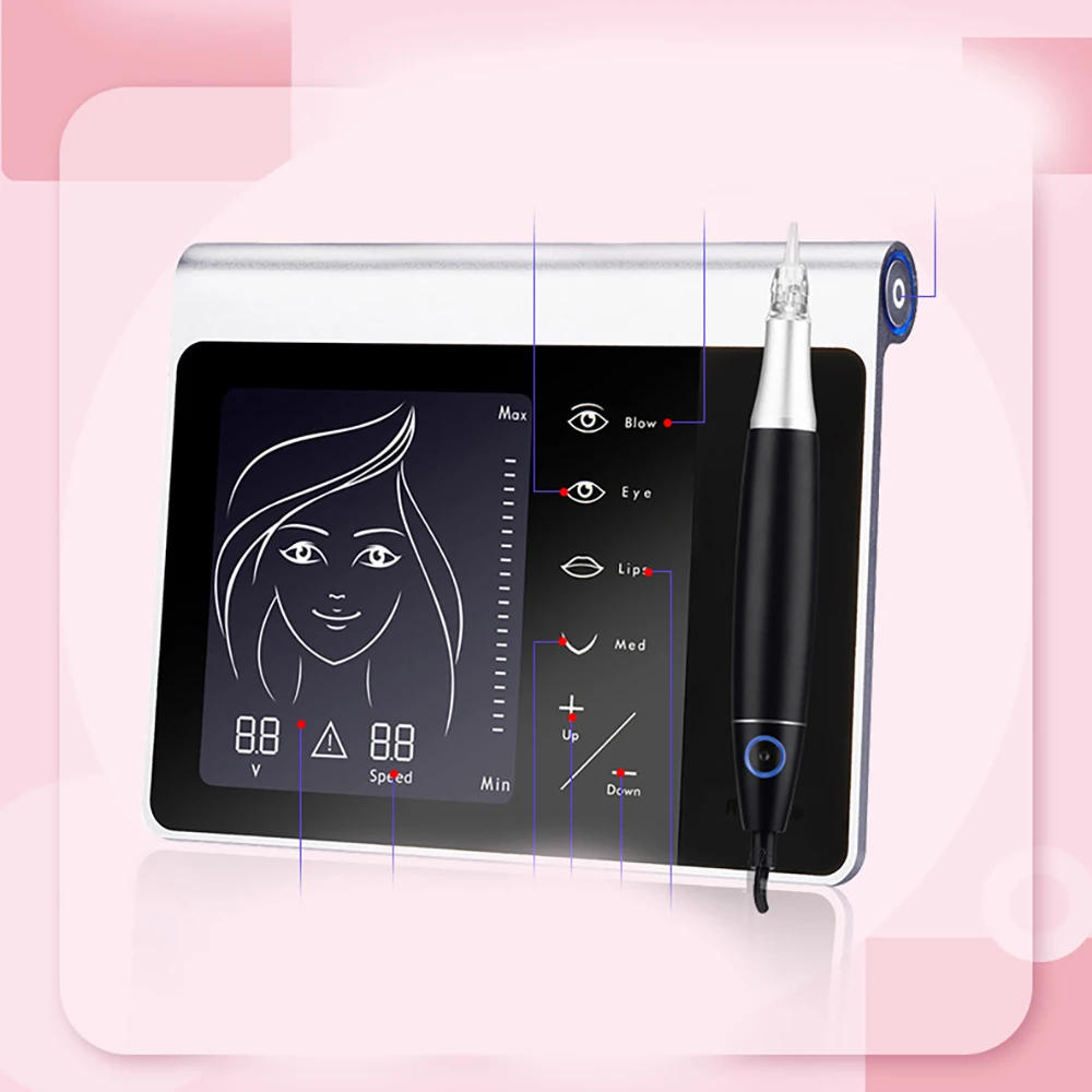 

Nora second-generation panel tattoo machine eyebrow eyeliner lip bleaching Blu-ray integrated full-throwing tattoo machine