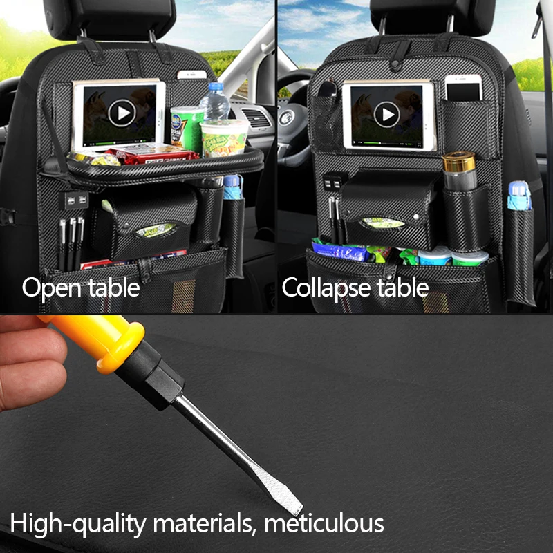 Автомобильный органайзер для сидений складной подставка стола планшета авто