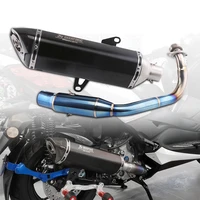 for forza 300 2018 motorcycle stainless steel carbon fiber db killer muffler exhaust escape pipe with logo for motorcycle