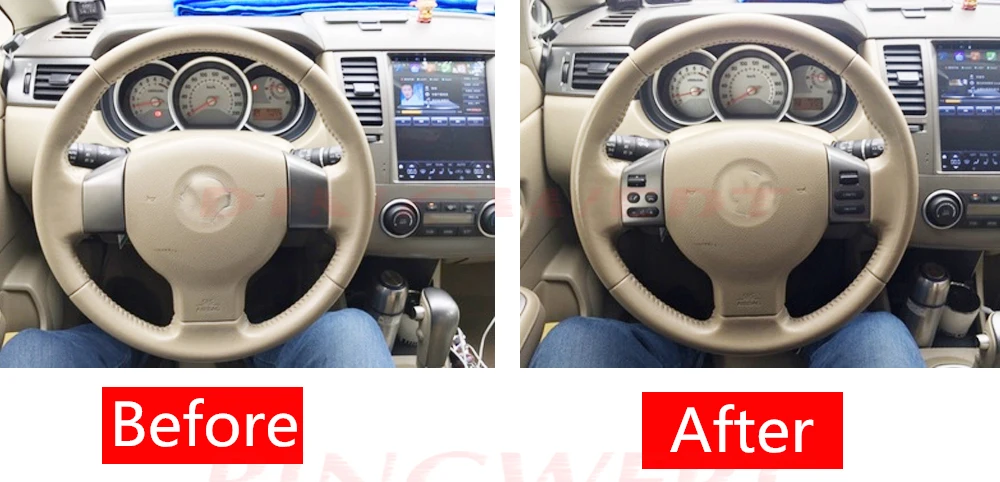 Для SYLPHY& для Nissan Livina& для TIIDA кнопки управления рулем пара с кабелями серебрянная пуговица с подсветкой