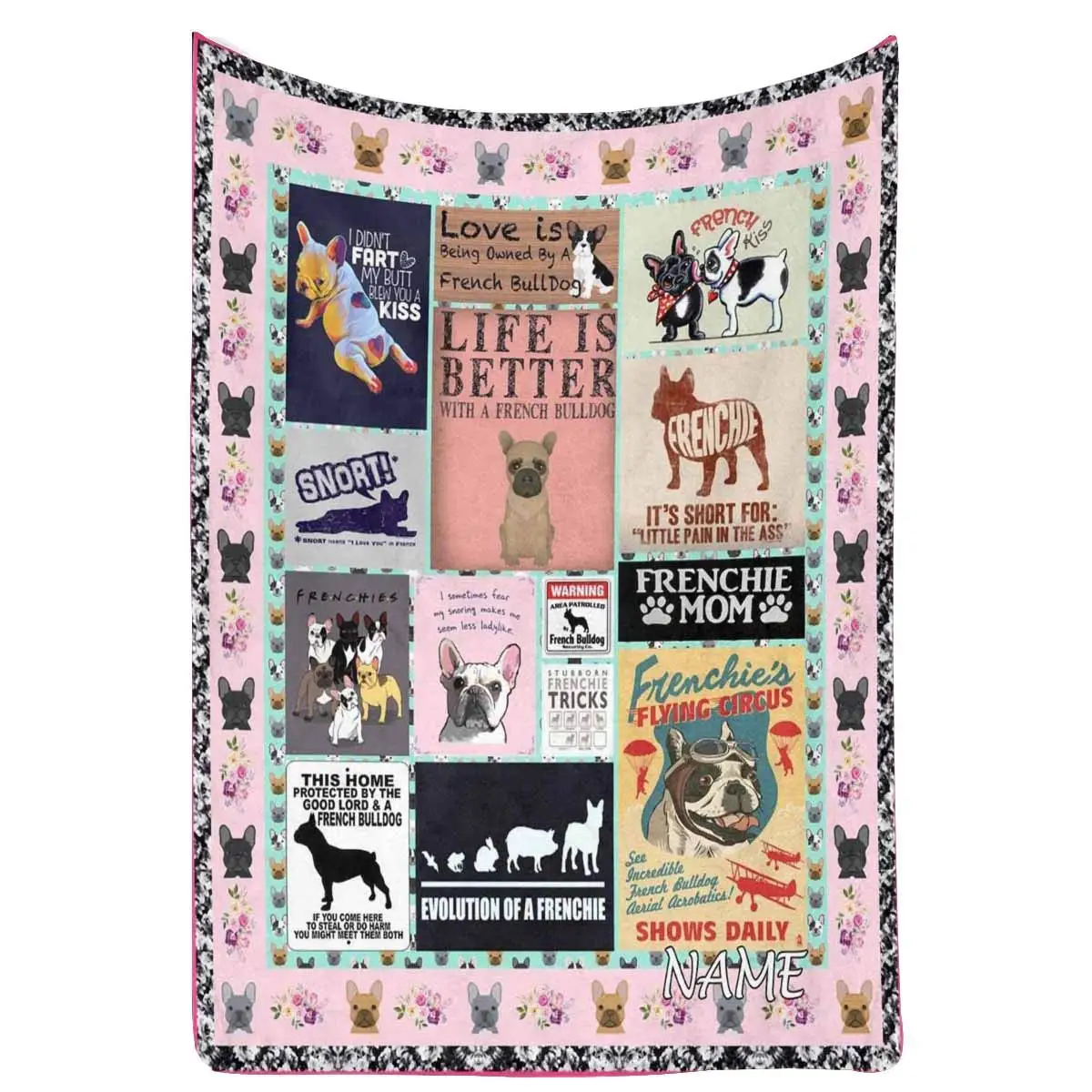 

Одеяло с именем на заказ, флисовое покрывало с надписью «Love to Dog Lover»