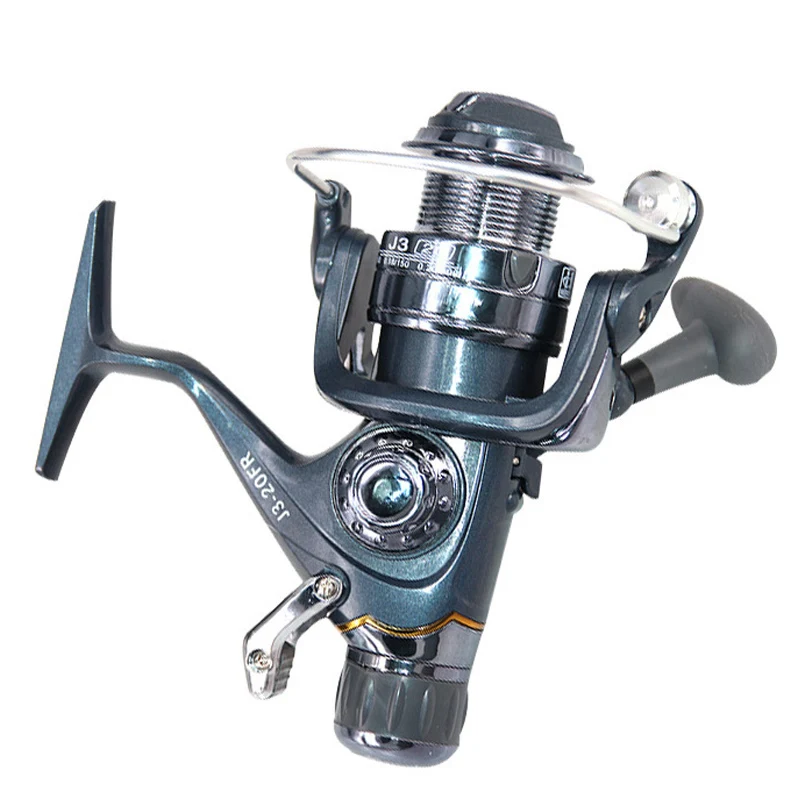 Рыболовная катушка с двойным тормозом металлическая для ловли карпа
