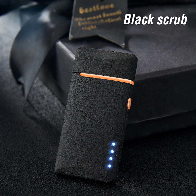 Двойная дуга USB электрическая зажигалка для сигарет ветрозащитный светодиодный плазменный турбо зажигалки перезаряжаемые электронные зажигалки гаджеты для мужчин