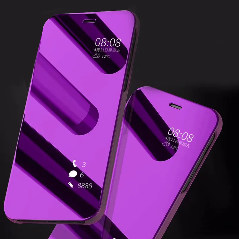 Роскошные откидные Чехлы умный зеркальный Чехол для мобильного телефона Redmi 5 Plus