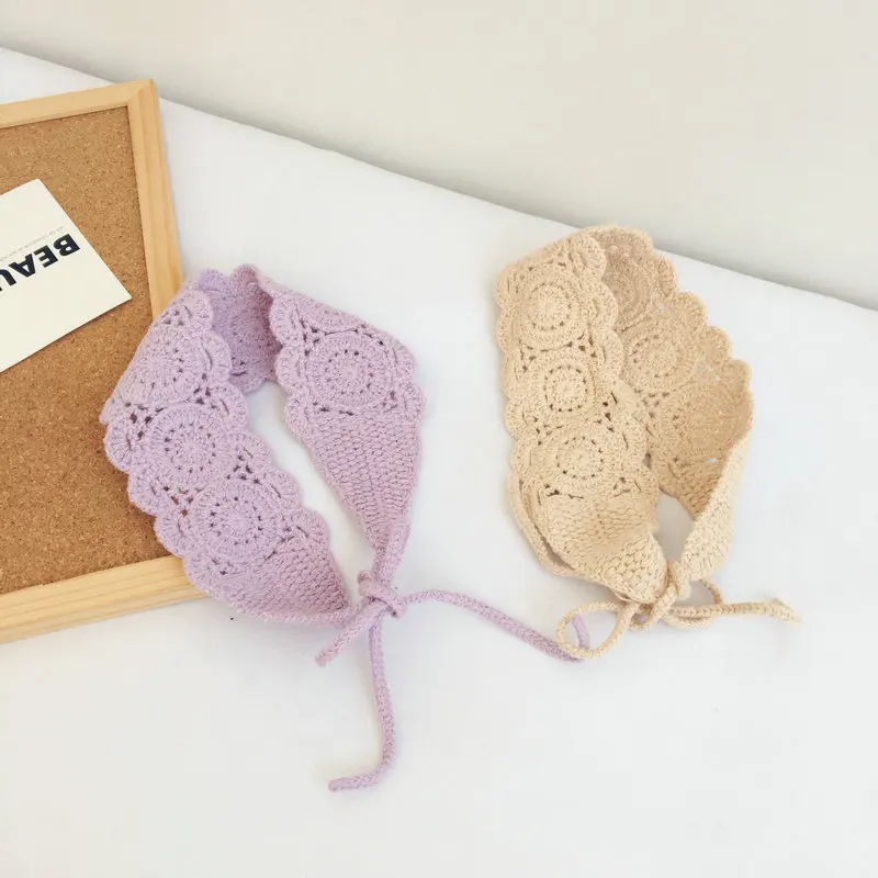 Детская вязаная повязка на голову в Корейском стиле Волосы группы детей ярких