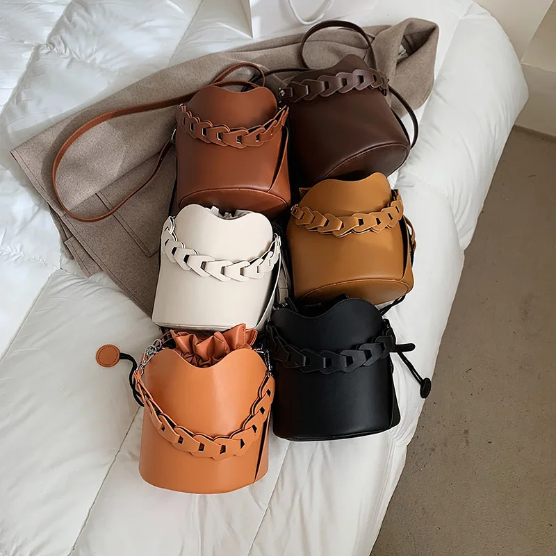 

Модная Сумка-мешок для женщин, дизайнерские сумки от известного бренда, кожаный кошелек, сумка на цепочке