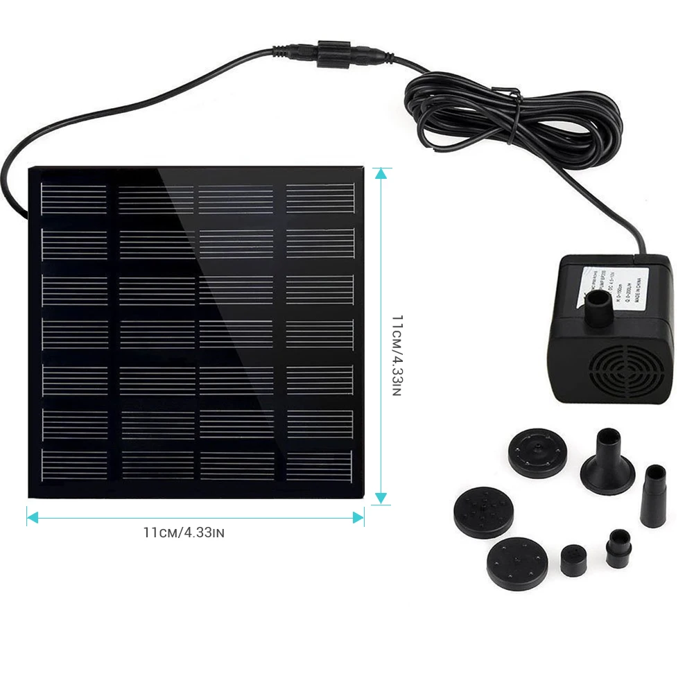 1.4W Solar Panel Water Pump Fountain Garden Pool Watering Irrigation Pumps Aquarium | Дом и сад