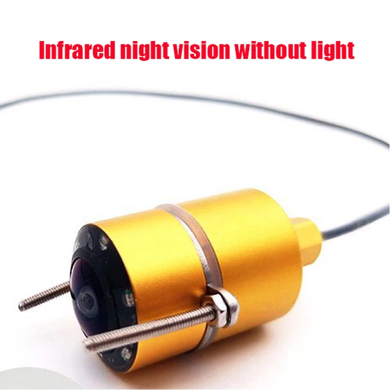 Цена Рыболокатор с инфракрасным ночным видением, 30 м, дисплей высокого разрешения 4,3 дюйма, широкоугольная камера для подводной рыбалки, инструм...