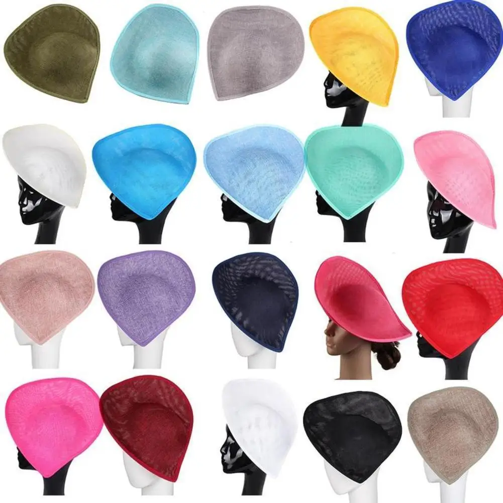

30*27cm Heart Shape Cap Hat Bridal Wedding Hair Accessories DIY Party Headwear Bases For Sinamay Headdresses