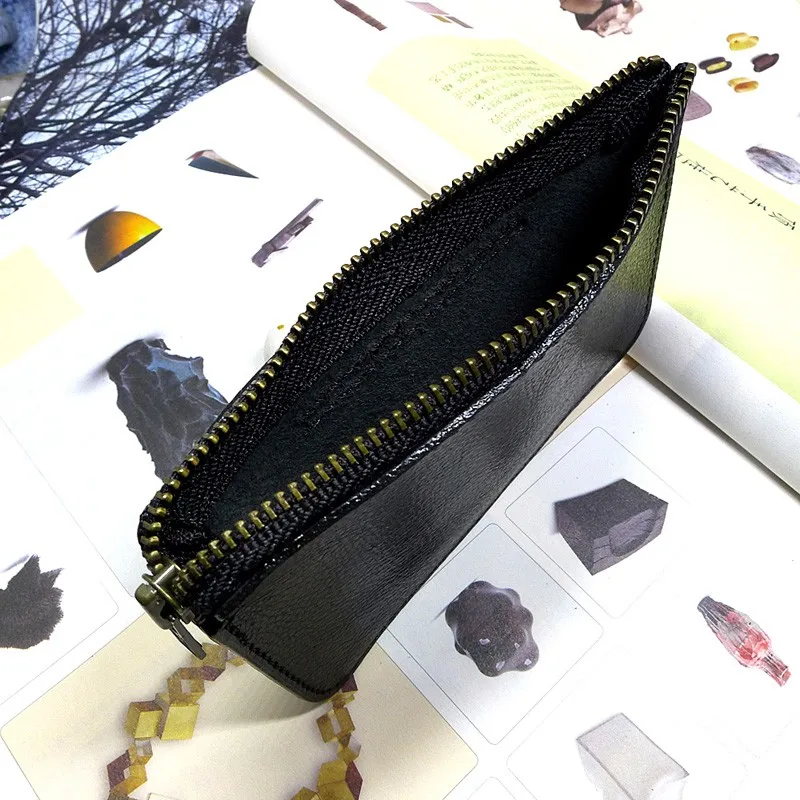 Blongk тонкий Молнии Поясная Сумка Кожаная Мини поясная сумка для водительского