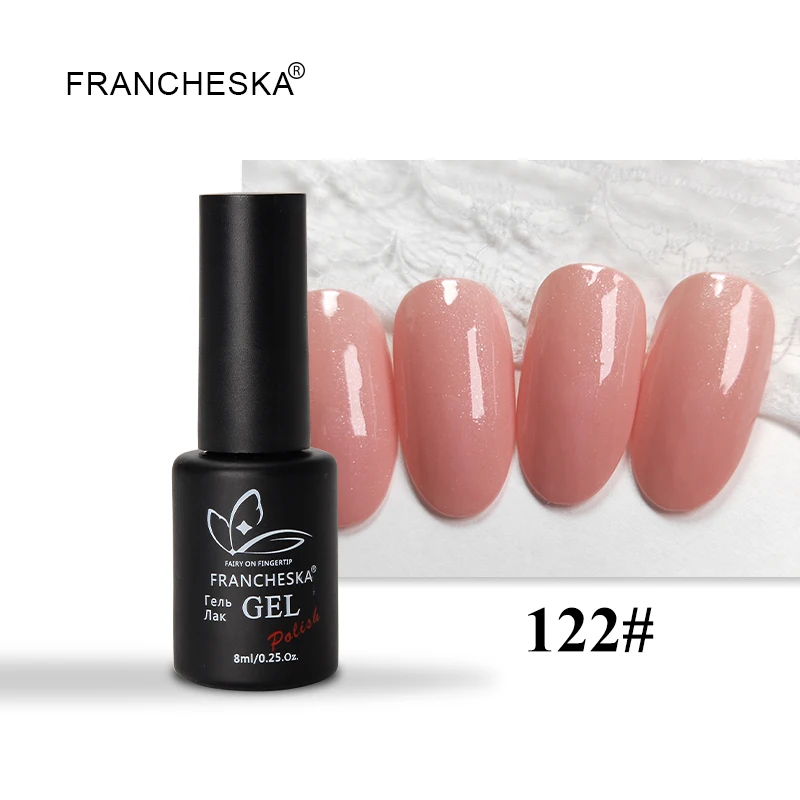 Color UV gel 122 Francheska резиновое Базовое покрытие верхнее покрытие базовый топ набор oje Унас гель лак nagels spulletjes дизайн ногтей lakiery hybrydowe гель лак - Цвет: Color UV gel 122