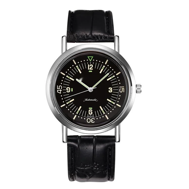 

Jinnuoshi fashion luminous men's and women's leisure couple watch student leather strap quartz watch