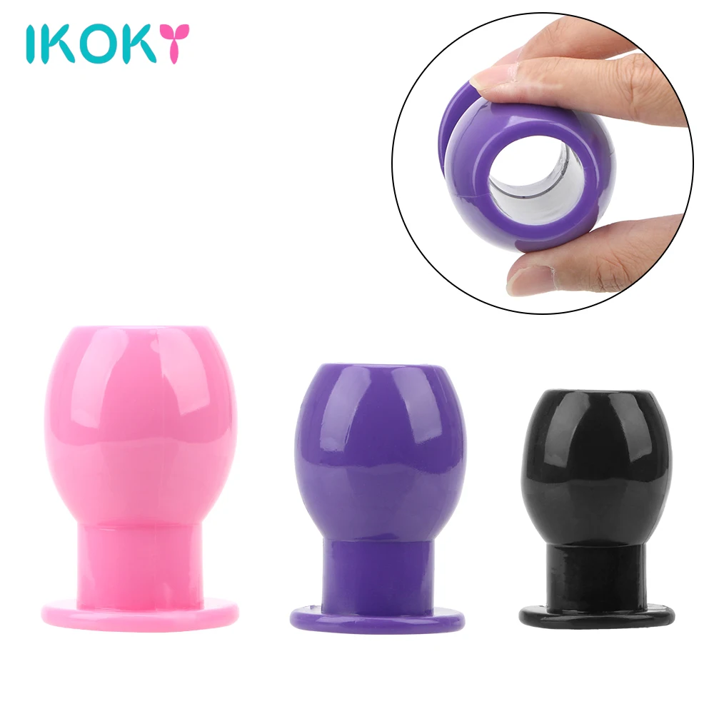 4 6 см полые Анальная пробка клизма расширитель секс игрушки для мужчин женщин