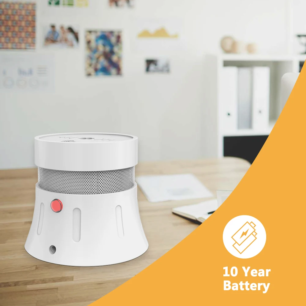CPVan FSD002 5 шт./лот мини детектор дыма EN14604 CE сертифицированный дымовая сигнализация 10 лет беспроводной датчик детектор для домашней безопасности