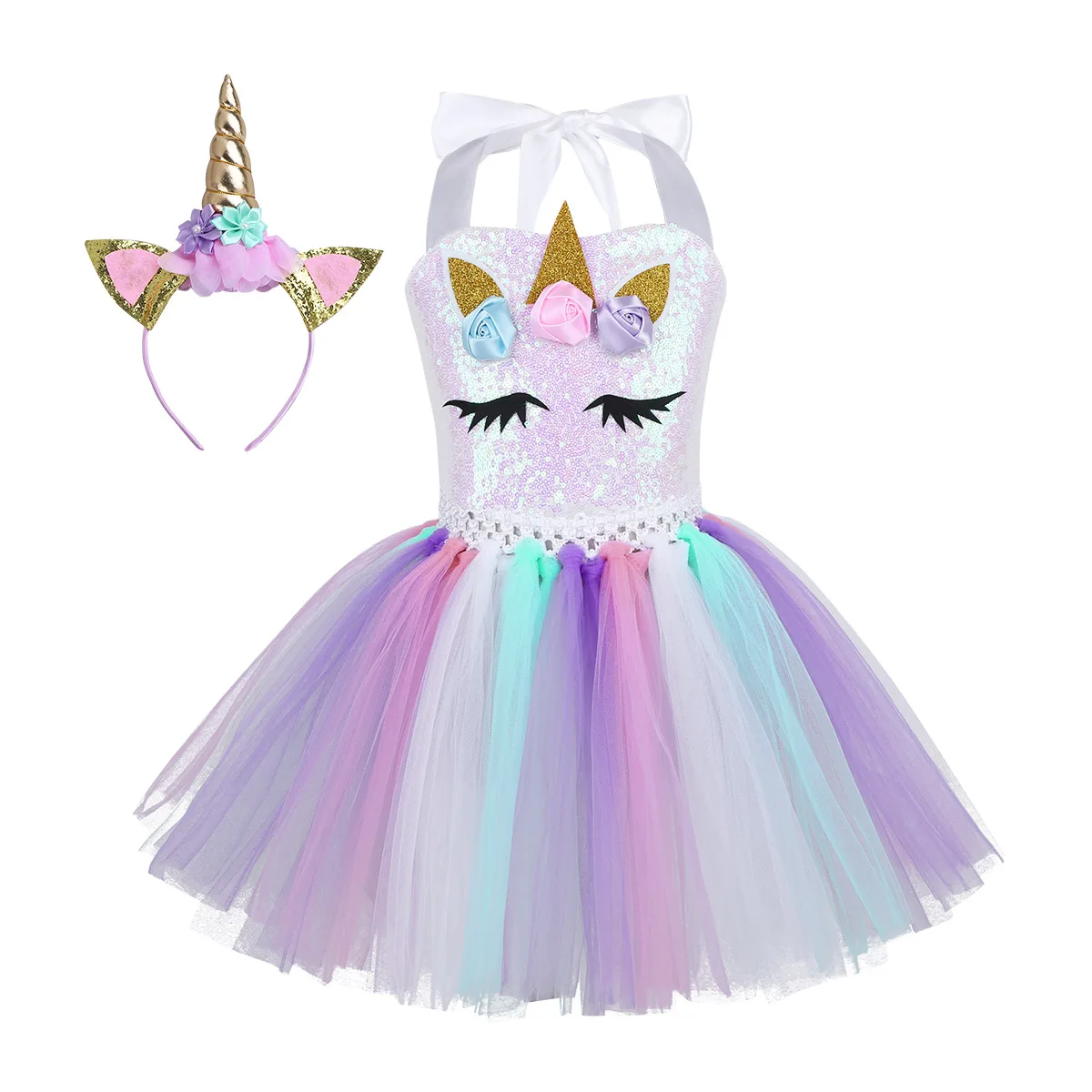 Vestido de Cosplay para ni&ntilde;as, disfraz para fiestas de Carnaval, regalo de cumplea&ntilde;os, ropa de princesa para ni&ntilde;a y ni&ntilde;o ni&ntilde;a-0