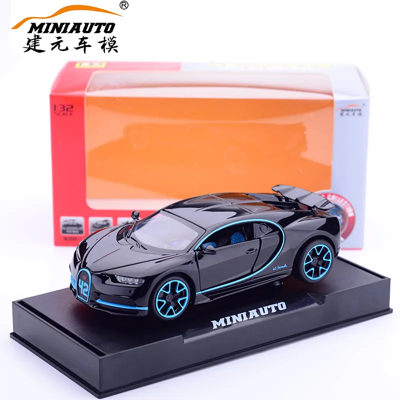 1:32 литая металлическая модель автомобиля Chiron черная красная синяя спортивная
