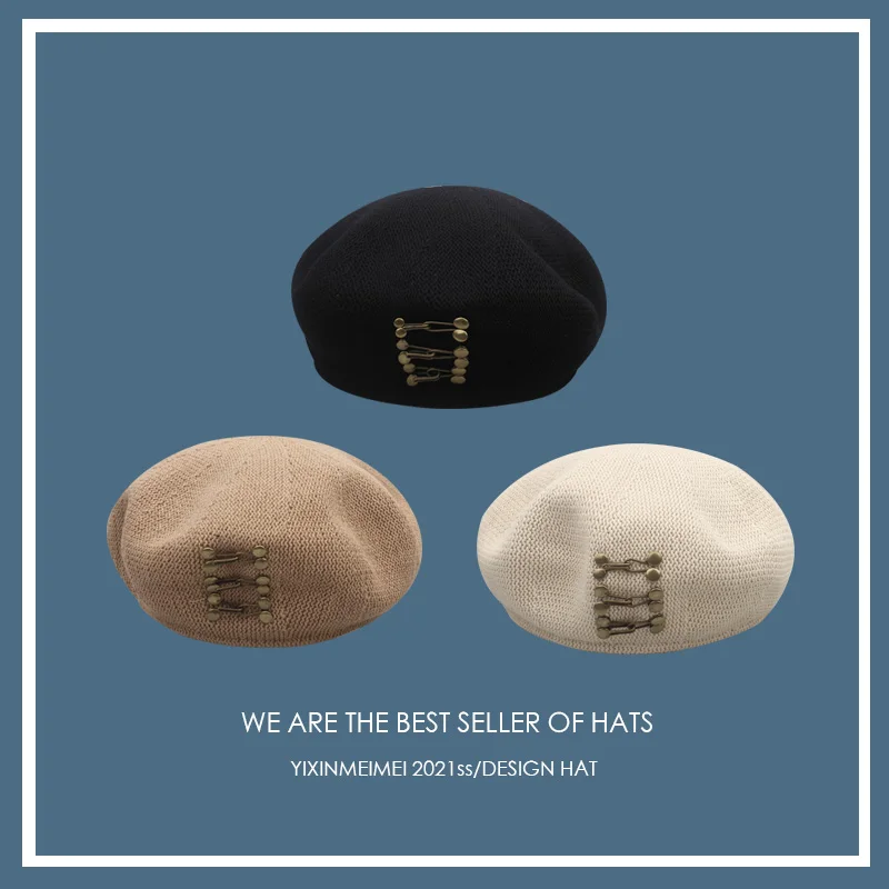 

Берет для ногтей японский для тяжелой промышленности, берет-блогер в иностранном стиле, Женская литература и искусство на весну и лето